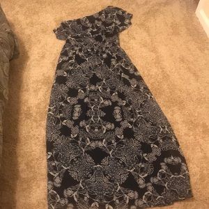 One shoulder maxi dress